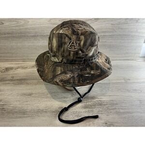 Top Of The World Auburn Tigers Round Bill Bucket Hat Cap Camo Hunting Fishing